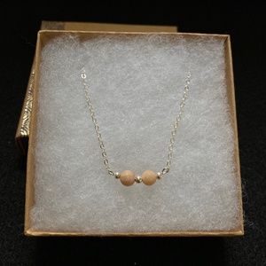 NATURAL MOONSTONE NECKLACE!